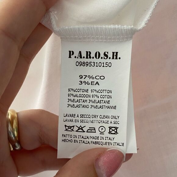 NWOT P.A.R.O.S.H Sleeveless A-Line Floral Dress, Size S - Picture 9 of 10